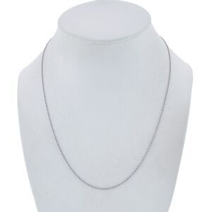 Vintage NC Sterling Silver 925 1.0mm Chain Necklace 18"